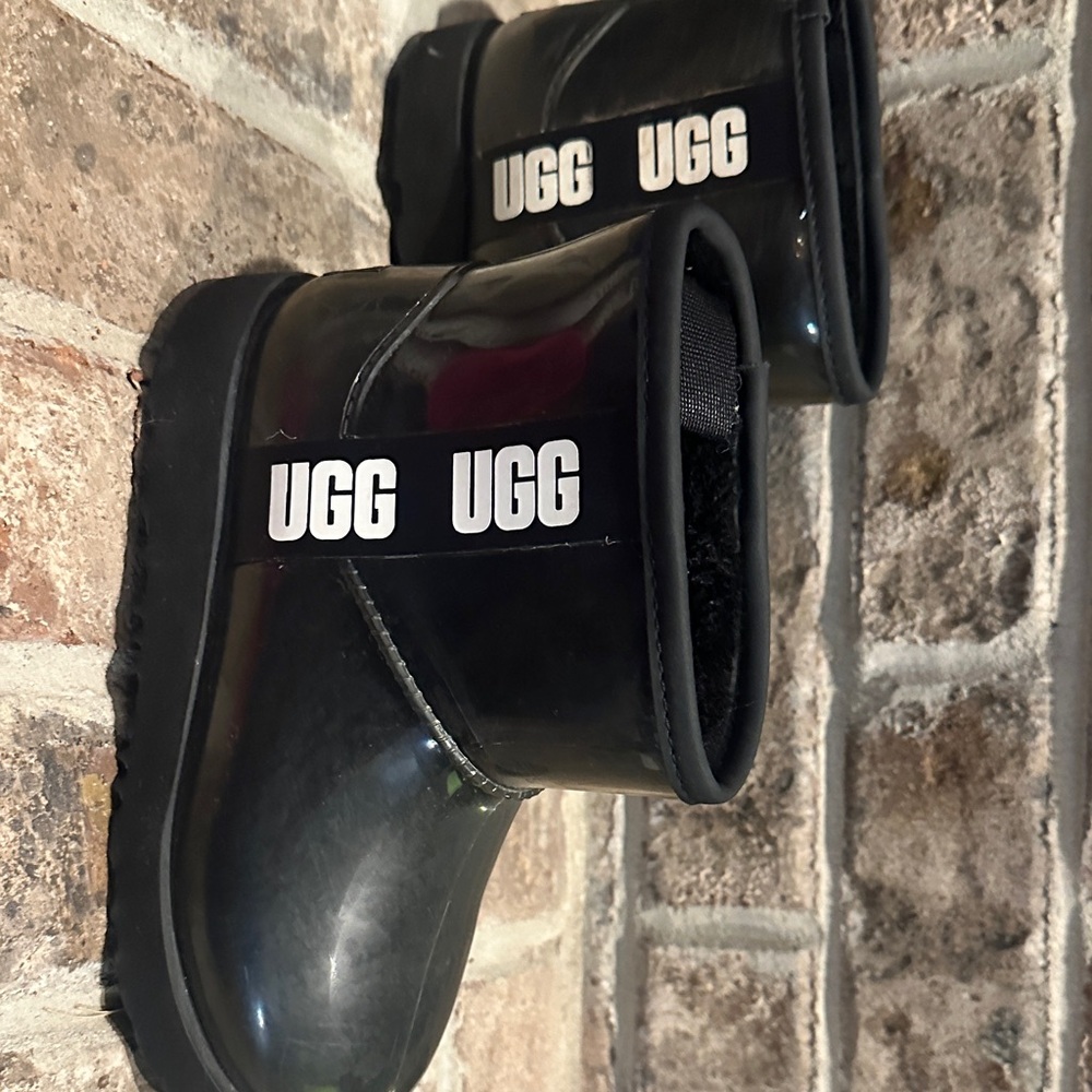 UGG Black Patent Boots